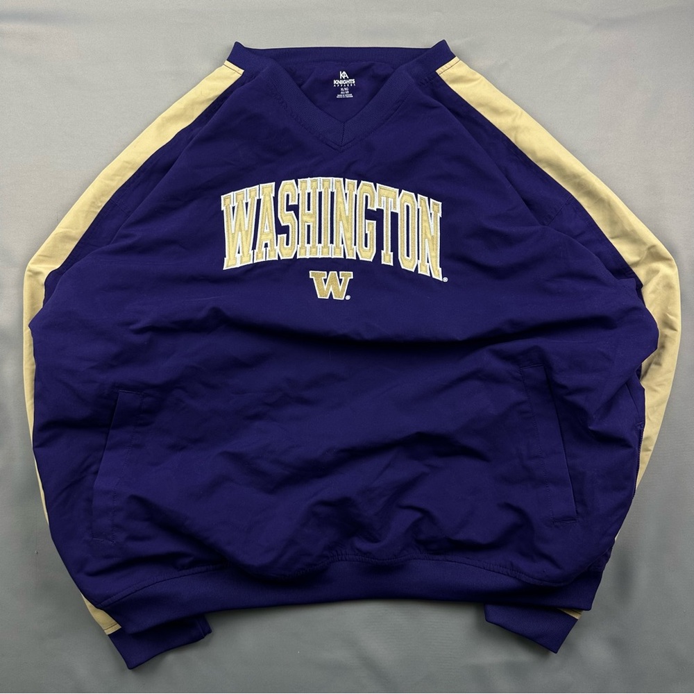 Knights Apparel Purple and Gold V-Neck Sweater